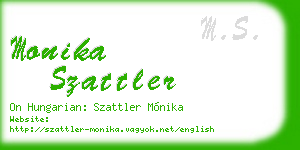 monika szattler business card